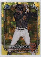 2025 Bowman Chrome Sapphire Edition Prospects Yellow 32/75 Bo Davidson cg9