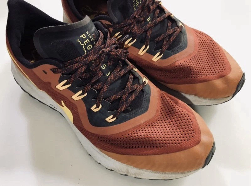 Nike Air Zoom Pegasus 36 Trail Rugged Orange Speed Yellow 13 US VGC AR5677-800