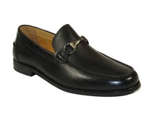 Men's Shoes STEVE MADDEN Soft Leather Upper Slip on Alfio Black