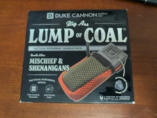 New DUKE CANNON Big Ass Lump Of Coal Charcoal Soap Scrubber Tactical Bundle Set