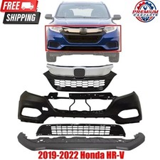 Front Bumper Cover Primed & Grille Assembly For 2019-2022 Honda HR-V