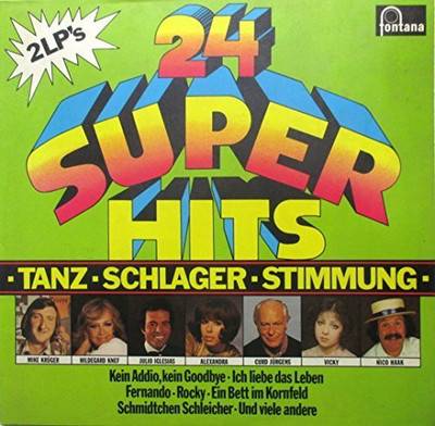 24 Super-Hits - 2 LP - Vicky Leandros (Ich liebe das Leben), Flood, Alexandra...