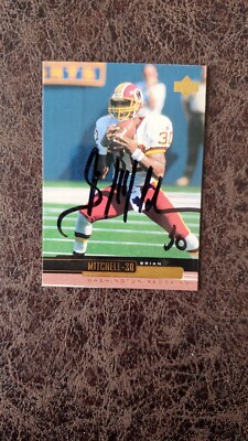1999 Upper Deck Brian Mitchell #220 - Washington Redskins - AUTOGRAPHED!