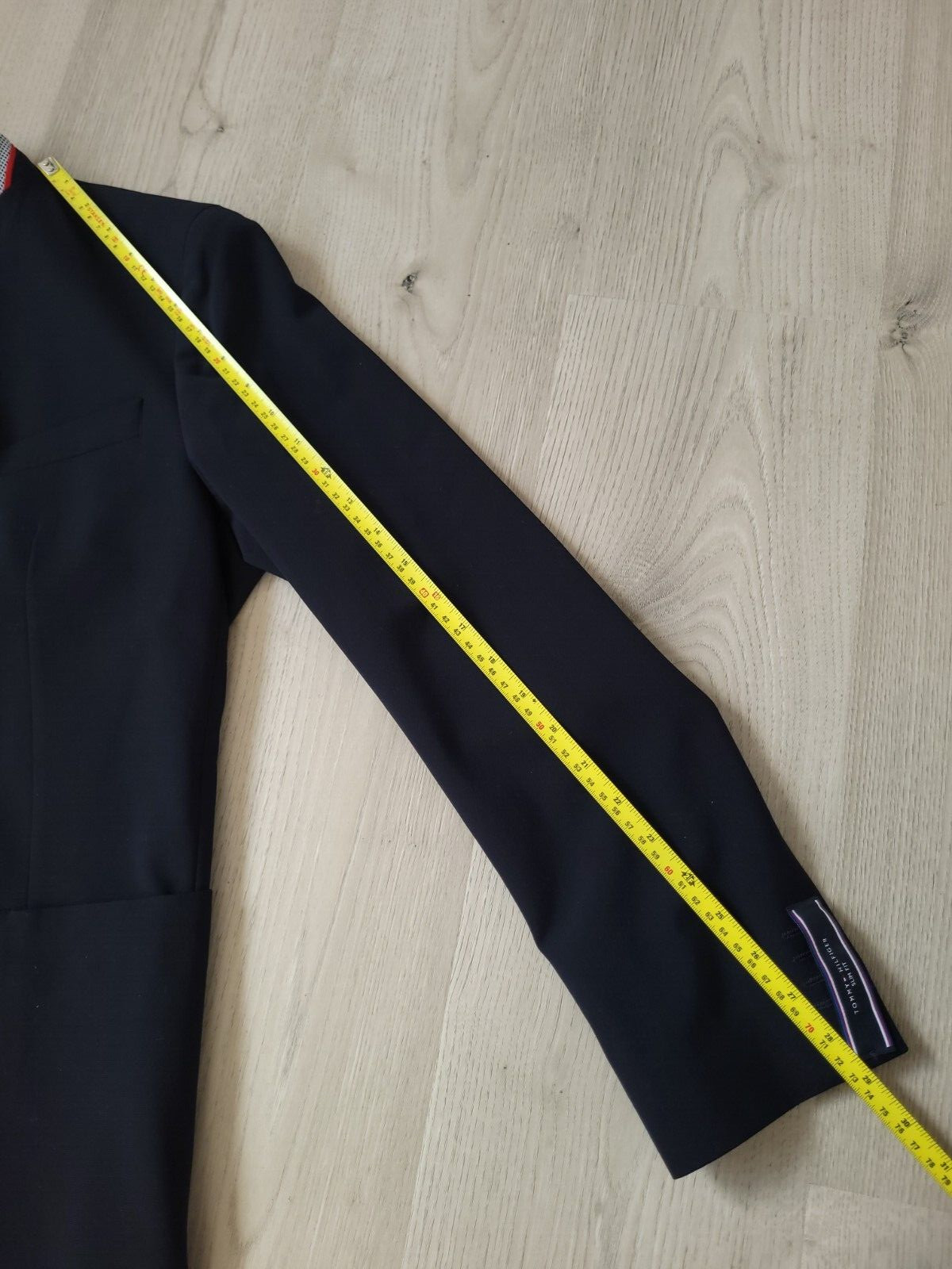 Men's TH Flex  Tommy Hilfiger  tailoring blazer dark navy blue color size 38 new image 2