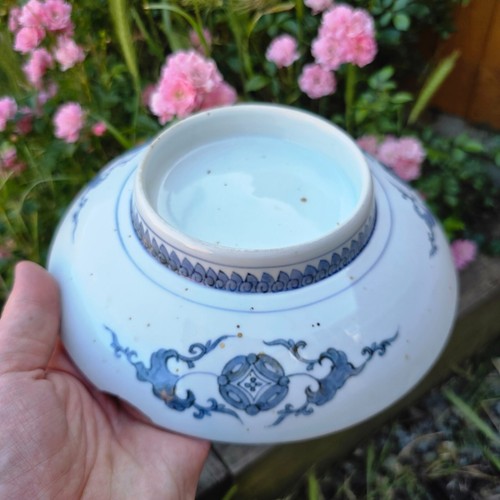 Japanese Antique Porcelain Dish Plate Nabeshima ? Style Edo Period Blue & White - Picture 17 of 18