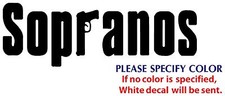 Sopranos Game TV Movie Graphic Die Cut decal sticker Car Truck Boat Window 12"