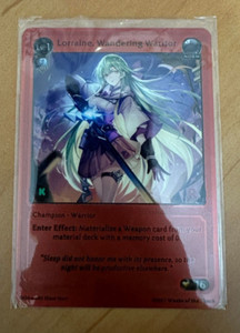 Lorraine, Wandering Warrior プロモFOIL Sample cards: Lorraine, Wandering Warrior | Silvie, Wrote a Blog