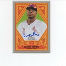 2019 Topps Heritage Minors Elehuris Montero Fresh on the Scene Auto 72/99 Rare