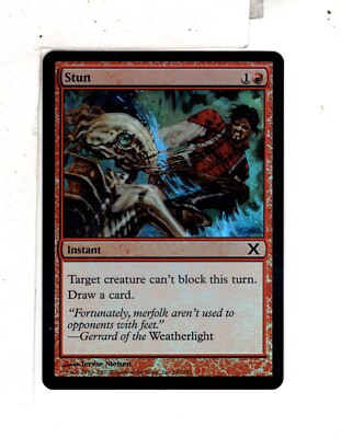 MTG SkeenAB Stun FOIL from 10th Edition. NM.