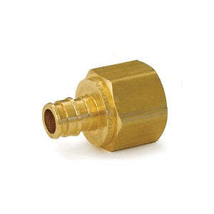 Uponor Q4577510 ProPEX Brass Female Threaded Adapter, 3/4 in. PEX x 1 in. NPT