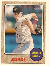 ZACK BURDI 2017 TOPPS HERITAGE MINORS FIRST NAME OMISSION VARIATION - SP