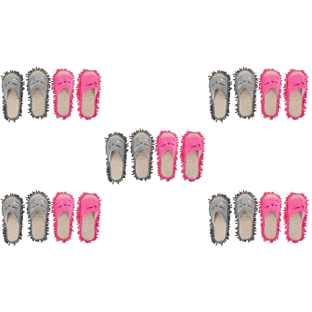 APL 10 Paia di Pantofole Mop Pantofole per Pulizia Pavimenti Pantofole Carine