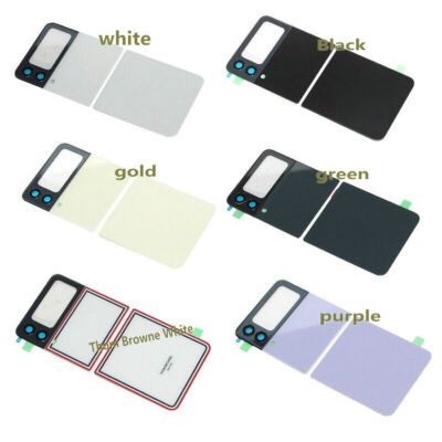 FürSamsung Galaxy Z Flip 3 5G SM-F711 Rear Glass Battery Back Door Housing Cover