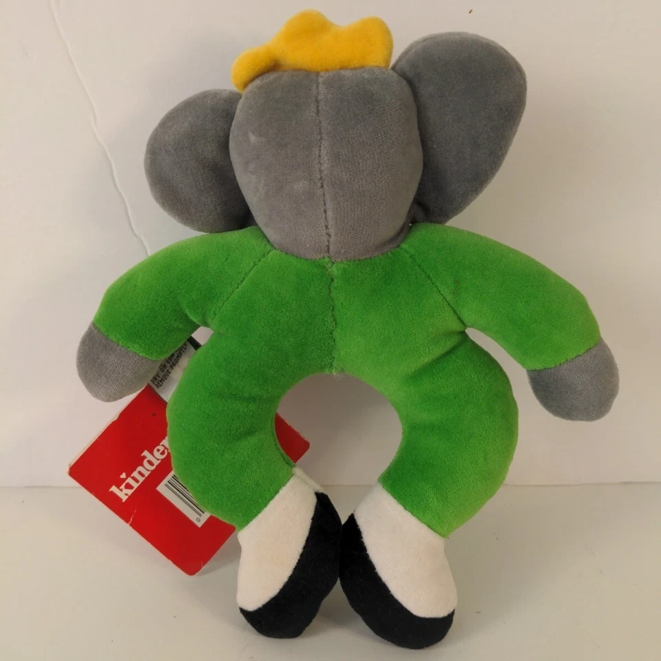 Raro Traje Verde Gund 9" De Colección y Corona Babar Sonajero #7766 1998 Nuevo Con Etiquetas Foto 4 de 4