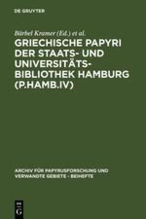 Thumbnail - Dieter Hagedorn (u. A.) | Griechische Papyri Der Staats- Und...