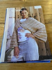 New PATONS Lady's SHRUG Knitting Pattern FLOWER GARDEN 3291