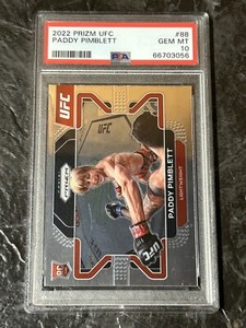 2022 Panini Prizm UFC Paddy “THE BADDY" Pimblett RC PSA 10 Gem Mint #88