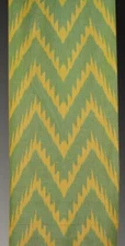 11 Yard HAND MADE UZBEK Natural 100% COTTON IKAT FABRIC # 7301