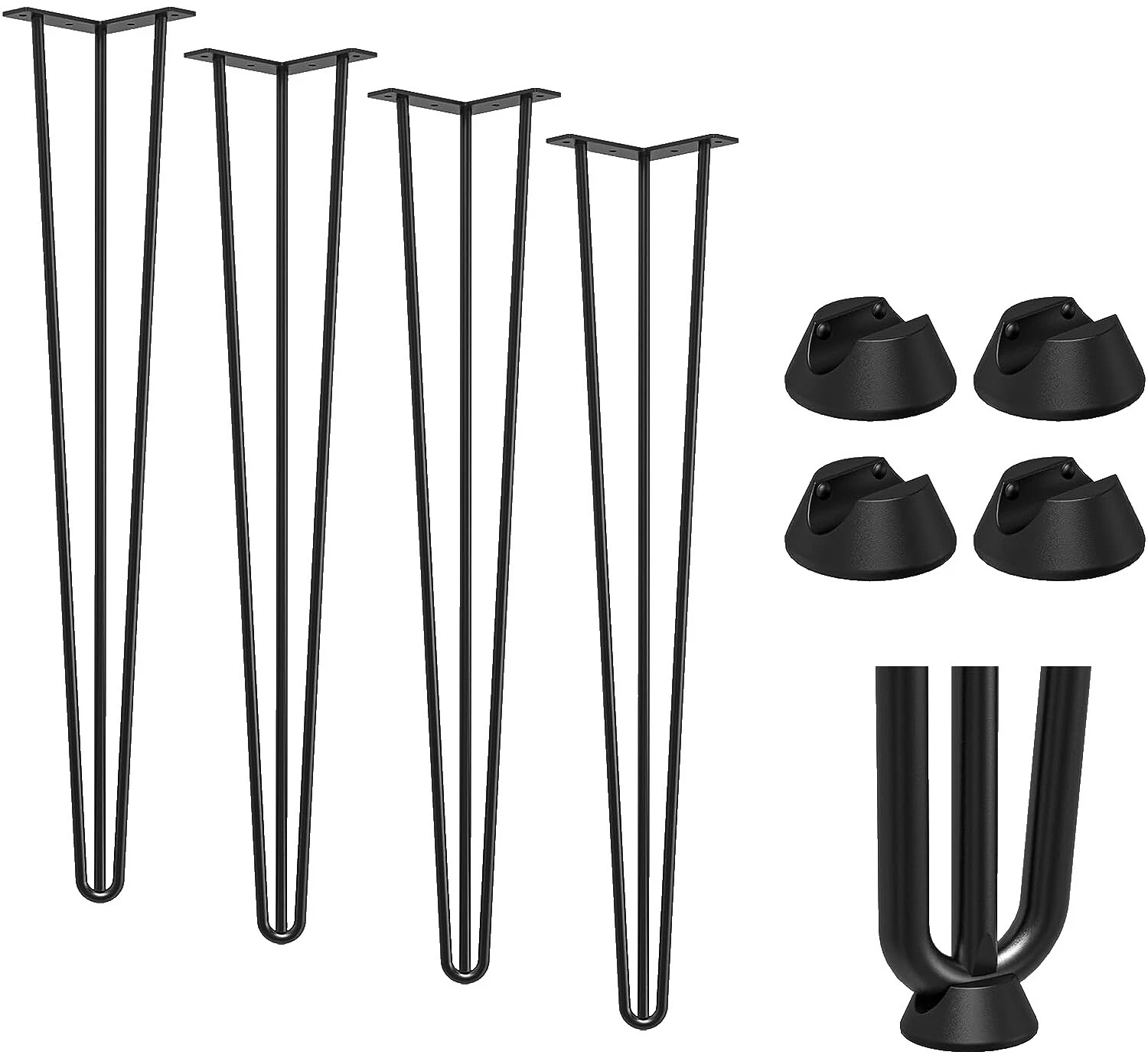 Perna de Mesa Industrial de Madeira Peças Móveis