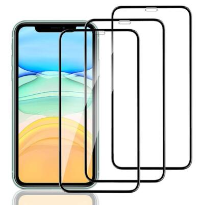 3x HD For iPhone 11 12 13 Pro MAX Full Coverage Tempered Glass Screen Protector