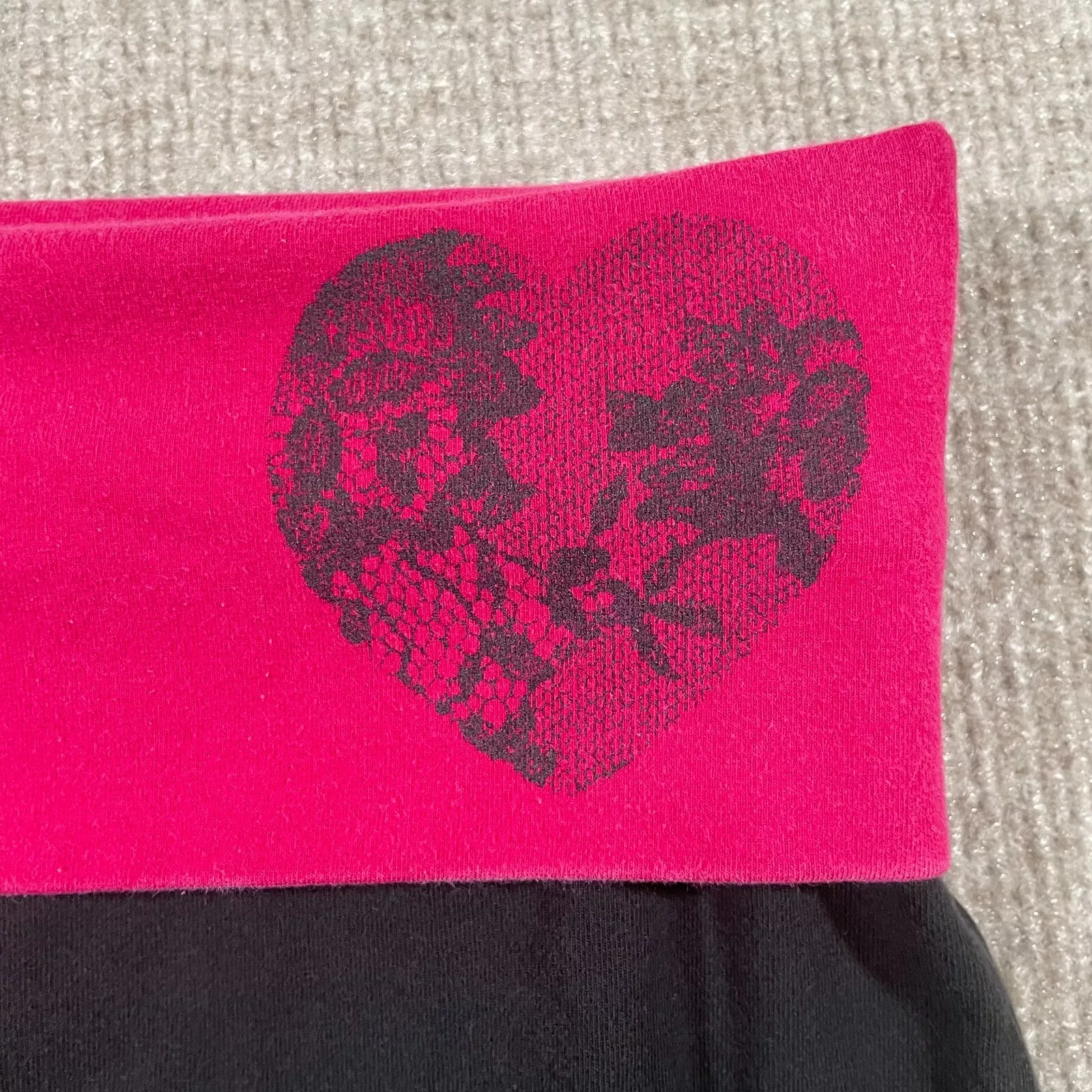 victoria-secret-vs y2k capri fold over waist spellout leggings