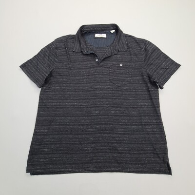 English Laundry Polo Shirt Mens Extra Large Black Stylish Casual