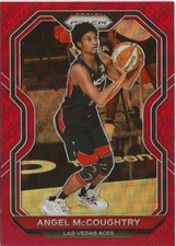 2021 Panini Prizm WNBA Angel McCoughtry Red Prizm 288/299 Las Vegas Aces