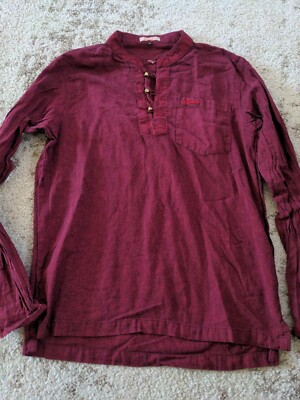 Sonam Women's Medium Red Long Sleeve Blouse B8
