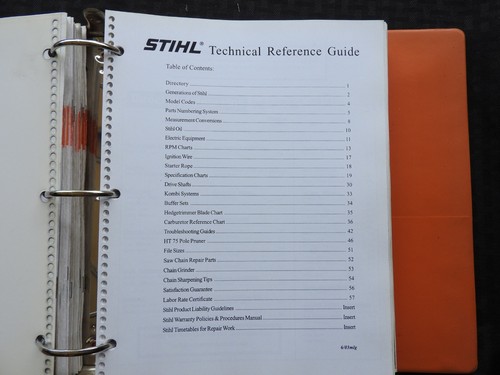 2005-06 STIHL DEALERS' SERVICE TECHNICAL BULLETIN MANUAL Saws Trimmers Tools - Picture 8 of 16