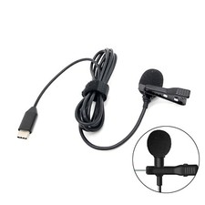 USB Type C Clip On Lavalier Omnidirectional Mic for DJI Action 2/3/4/Pocket 3
