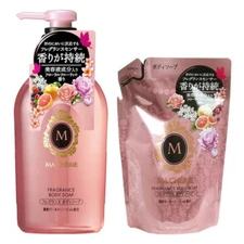 Shiseido MA CHERIE Fragrance Body Soap + Refill Set (Fruity Floral) - 450ml+350m