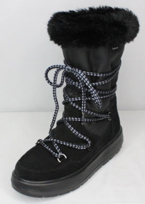 Geox Respira Leather Boots Amphibiox Waterproof Black GEOX Respira Women main image 4