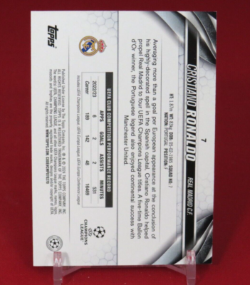 Cristiano Ronaldo SP Image Variation 2023-24 Topps UEFA Club Cristiano Ronaldo SP Image Variation 2023-24 Topps UEFA Club