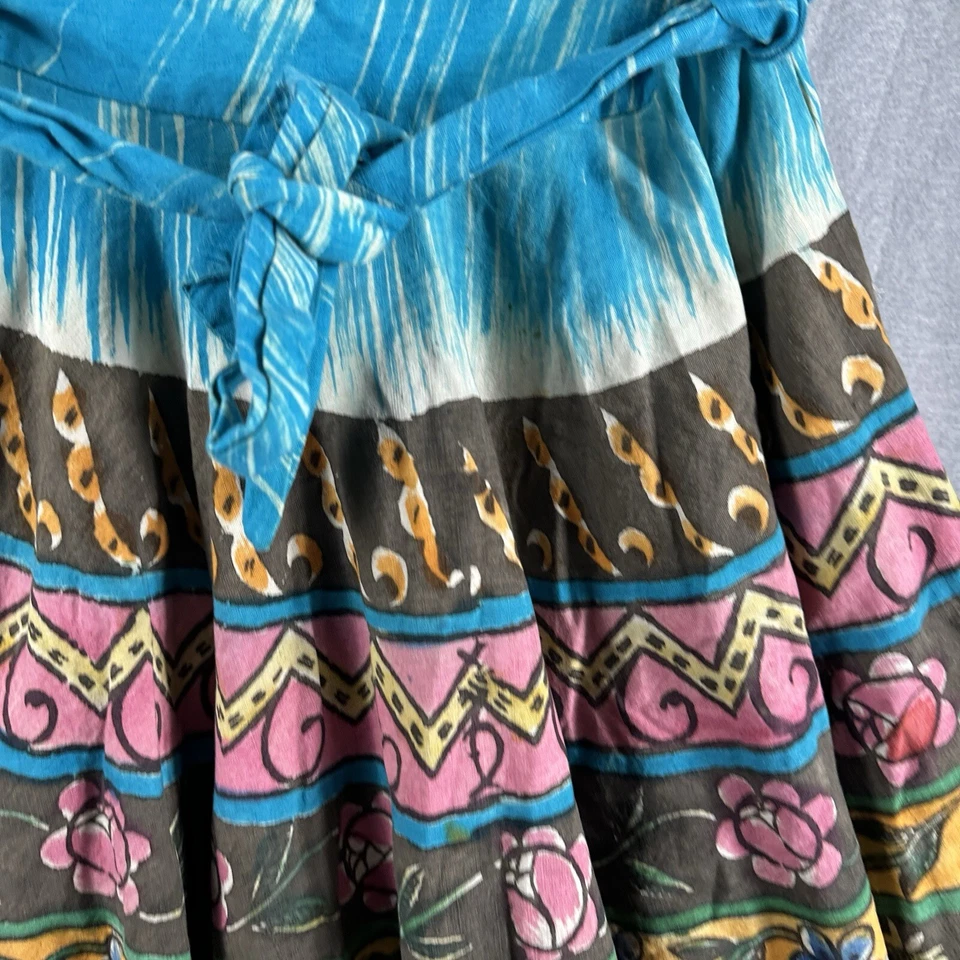 Falda Rojas Vintage Años 50/50 Animales Florales Pequeña Pintada a Mano Cottagecore LEER Foto 4 de 4