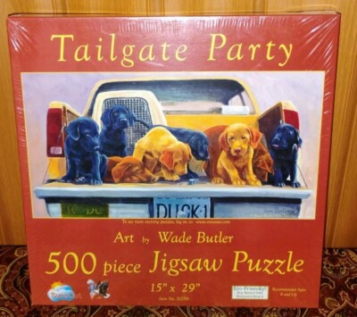 500 Pcs Jigsaw Puzzle Tailgate Party  Wade Butler 15 X 29 Sunsout Eco-Friendly 