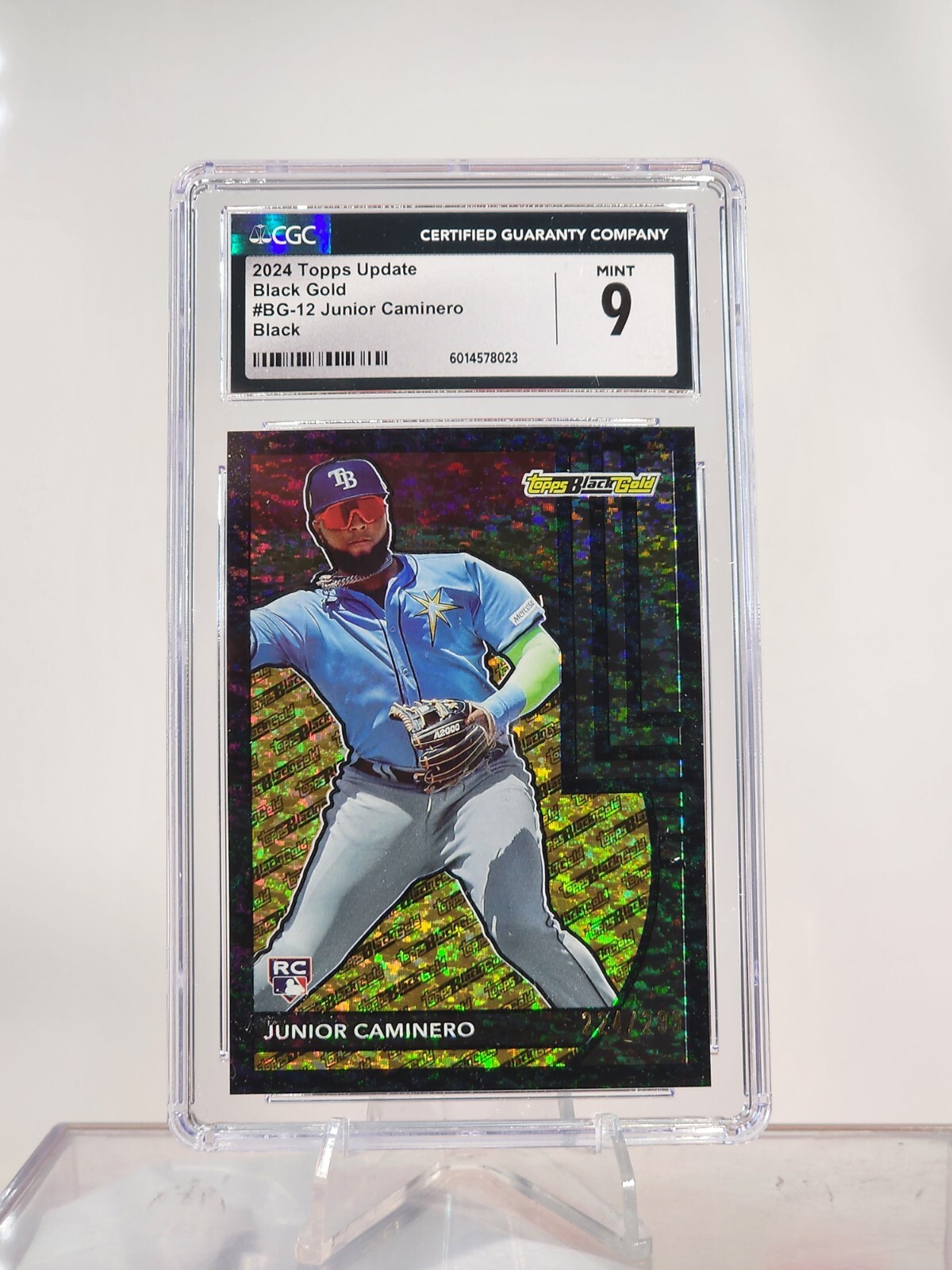 2024 Topps Update Series - Topps Black Gold Black #BG-12 Junior Caminero /299