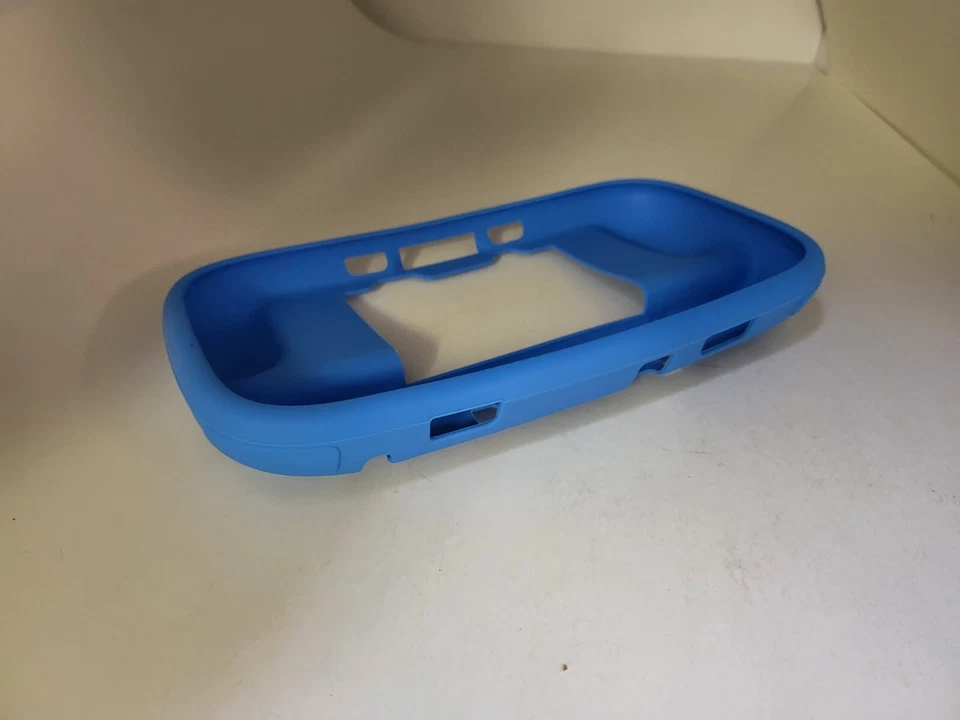 Blue Soft Comfort Grip Silicone Skin Protective case for Nintendo Wii U Gamepad - Image 3 of 4