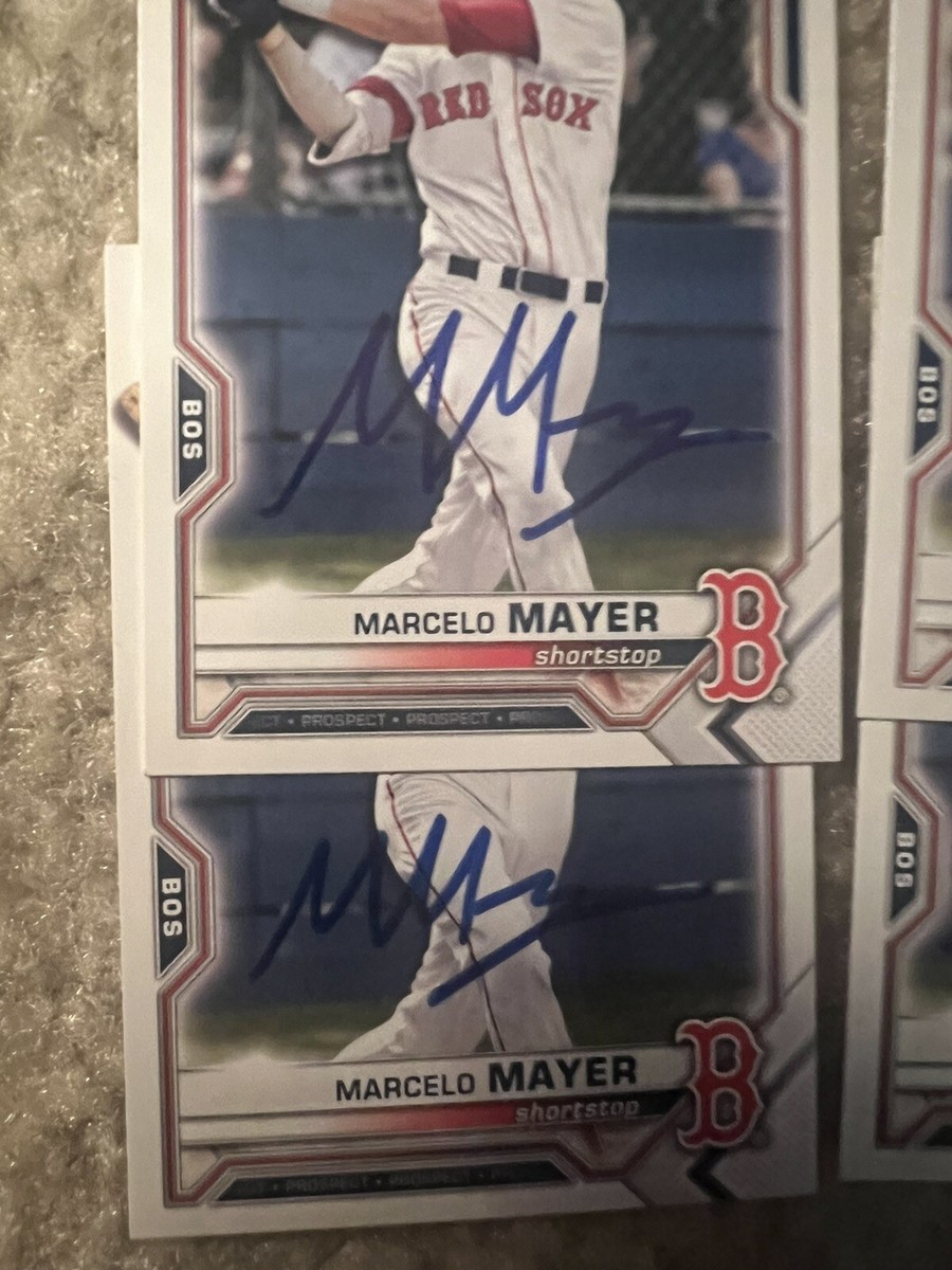 MARCELO MAYER 直筆サインカード 10シリ Marcelo Mayer 2021 Bowman Chrome Draft 1st Refractor Signed