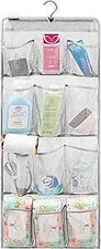 Mesh Shower Organizer Hanging Caddy Quick Dry Bathroom Storage for 12 Pockets