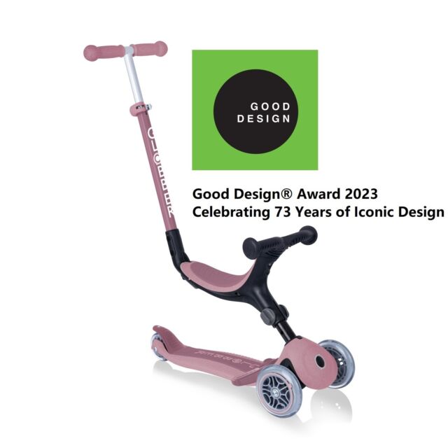 Globber ECOLOGIC GO UP Foldable Plus Convertible Scooter - Berry