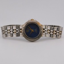 PAOLO GUCCI PG792TU Two Tone Quartz Analog Women's Watch Sz. 7 1/4" New Battery