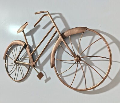 Hansart Handcrafted Vintage Cycle Metal Wall Art, Antique Sculpture Wall Decor