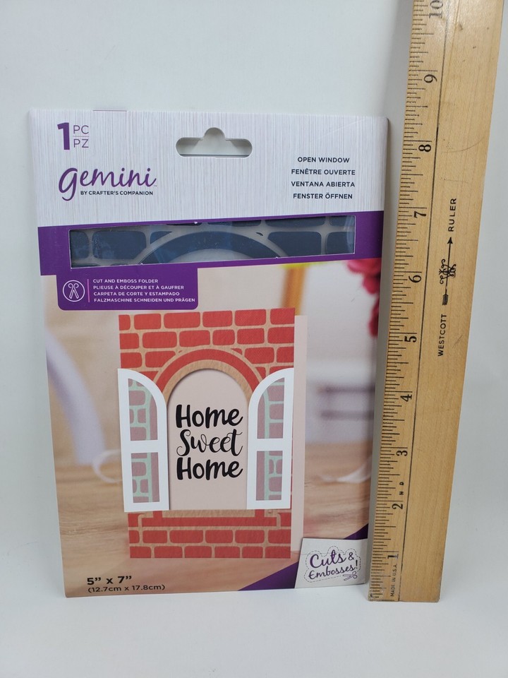 Masonry Windows CC2 Crafters Companion Open Brick Window Cut and Emboss Folder New | eBay