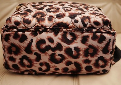 NEW WT Betsey Johnson Large Quilted Leopard Cheetah print  display picture 1