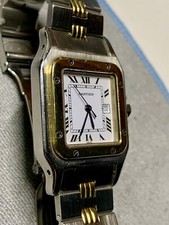 Cartier Santos Galbée Automatic 2961 Two-Tone Godron Bracelet Watch 29mm 5