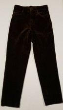 Lauren Ralph Lauren Velvet Pants Woman Size 4 dark Brown Inseam 26.5