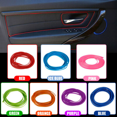 5m Car Interior Decor Point Edge Gap Door Panel Molding Line Accessories Trims