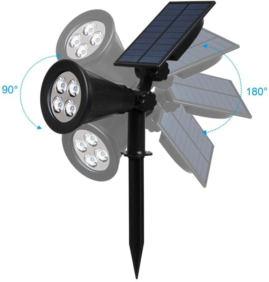 4er Set LED Solar Steck Lampen Deko Außen Leuchten Garten Gartenleuchte - Bild 3 von 4