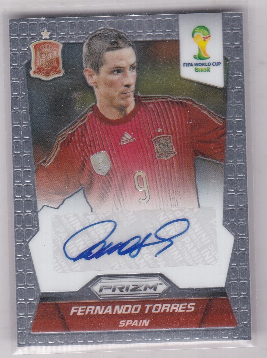 2014 Panini World Cup Prizm #S-FT Fernando Torres Signature 2014 Panini World Cup Prizm #S-FT Fernando Torres Signature