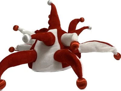 PREMIER Light Up Jester Hat Football Red & White England Liverpool Arsenal Sunderland